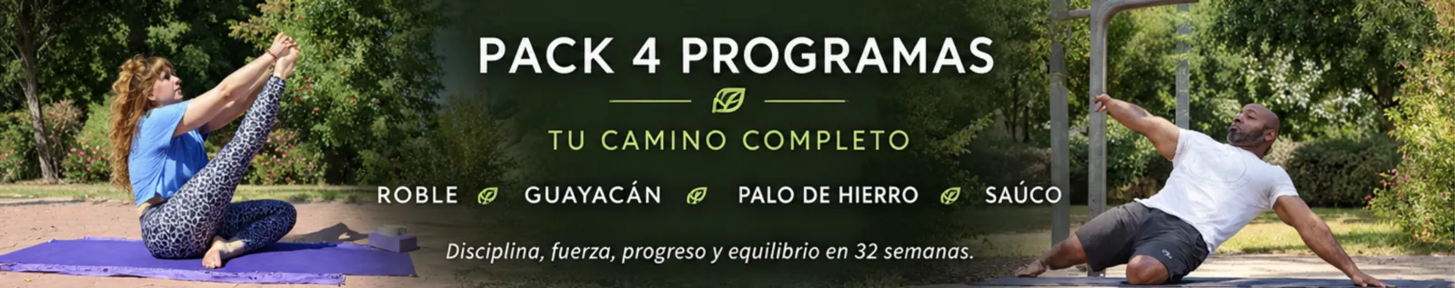 Pack 4 programas: Roble, Guayacán, Palo de hierro y Saúco